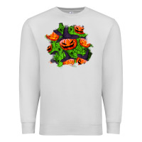 Dove Grey halloween pumpkin patch Premium Sweatshirt - BundleAndBundleShop