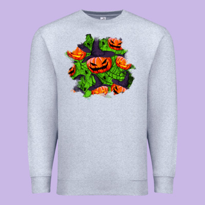 Halloween Pumpkin Patch Premium Sweatshirt Designed By Bundleandbundleshop