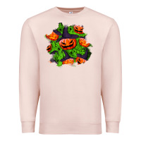 Pale Pink halloween pumpkin patch Premium Sweatshirt - BundleAndBundleShop