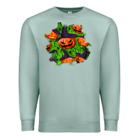 Seafoam halloween pumpkin patch Premium Sweatshirt - BundleAndBundleShop