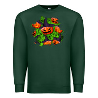 Sports Green halloween pumpkin patch Premium Sweatshirt - BundleAndBundleShop