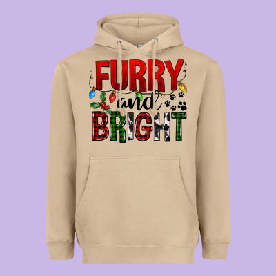 Furry And Bright Heavyweight Hoodie Designed By Fadigitalartstudio