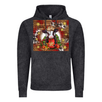 Vintage Black Christmas baby cow hot cocoa Vintage Hoodie - Jasminsmagicworld