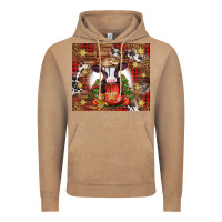 Vintage Coffee Christmas baby cow hot cocoa Vintage Hoodie - Jasminsmagicworld
