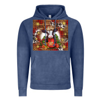 Christmas Baby Cow Hot Cocoa Vintage Hoodie | Teevron