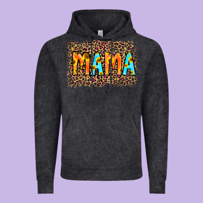 Leopard Sunflower Mama Vintage Hoodie Designed By Ranaportraitstore