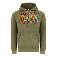 Vintage Olive Leopard Sunflower Mama Vintage Hoodie - RanaPortraitStore