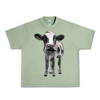 Oil Green holstein cow Urban Heavy Tee - BarkalooDesign