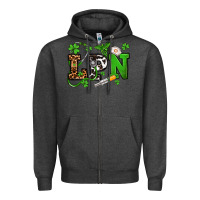 Charcoal Heather St. Patrick's Day LPN Zipper Hoodie - OliviaCreatesArt