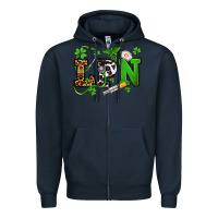 Navy St. Patrick's Day LPN Zipper Hoodie - OliviaCreatesArt