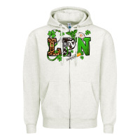 Oatmeal Heather St. Patrick's Day LPN Zipper Hoodie - OliviaCreatesArt