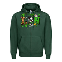 Sports Green St. Patrick's Day LPN Zipper Hoodie - OliviaCreatesArt
