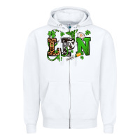 White St. Patrick's Day LPN Zipper Hoodie - OliviaCreatesArt