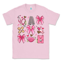 Bubblegum Pink coquette bow nurse Classic Tee - Artiststas