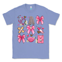 Colony Blue coquette bow nurse Classic Tee - Artiststas