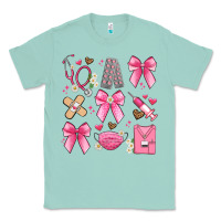 Seafoam coquette bow nurse Classic Tee - Artiststas
