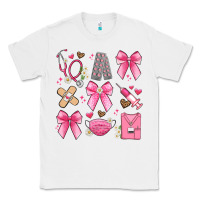 White coquette bow nurse Classic Tee - Artiststas