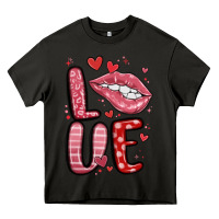 Asphalt western love lips Heavy Core Tee - MaliasSmallBusiness