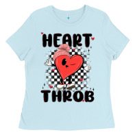Baby Blue heart throb Ladies Tee - MaliasSmallBusiness