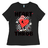 Black heart throb Ladies Tee - MaliasSmallBusiness