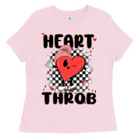 Bubblegum Pink heart throb Ladies Tee - MaliasSmallBusiness