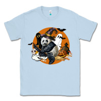 Dusty Blue panda hallowen Classic Tee - LillyAllenDesigns