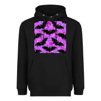 Black halloween bat and stars seamless pattern Heavyweight Hoodie - BundleAndBundleShop