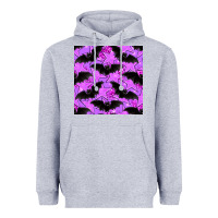 Heather Grey halloween bat and stars seamless pattern Heavyweight Hoodie - BundleAndBundleShop