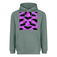 Sage halloween bat and stars seamless pattern Heavyweight Hoodie - BundleAndBundleShop