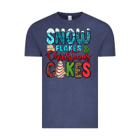 Vintage Denim snow flakes and Christmas cakes Vintage Tee - Jasminsmagicworld