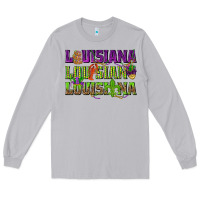 Moon Dust Louisiana Mardi Gras Long Sleeve Tee - NancyCooperArtShop
