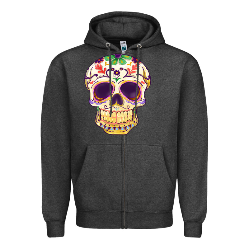 Cinco De Mayo Skull Zipper Hoodie by FaDigitalArtStudio | Teevron