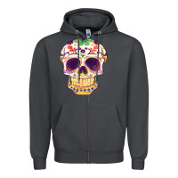 Smoke Cinco de mayo skull Zipper Hoodie - FaDigitalArtStudio