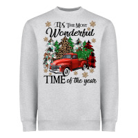 Heather Grey its the most wonderful time of the year Heavyweight Sweatshirt - CowGirlArtShop