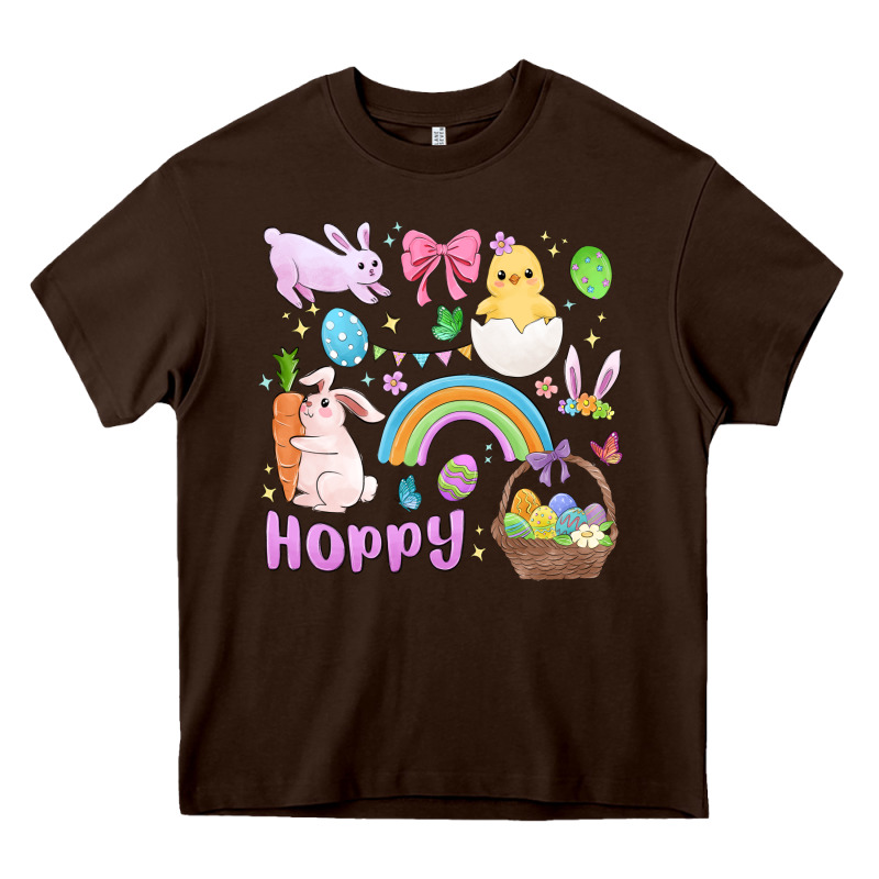Easter Hoppy Bunny Heavy Core Tee by MaliasSmallBusiness | Teevron
