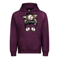 Mauve Wine baseball mom Urban Hoodie - RacoonDesign