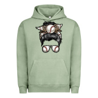 Pigment Oil Green baseball mom Urban Hoodie - RacoonDesign