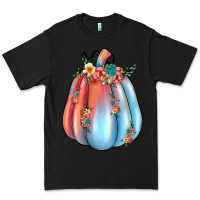 Black flowers pumpkin Premium Tee - JahusDesignShop