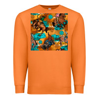 Carrot cowboy rodeo seamless pattern Premium Sweatshirt - BundleAndBundleShop