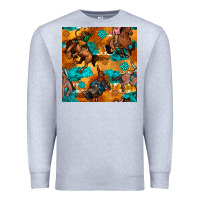 Heather Grey cowboy rodeo seamless pattern Premium Sweatshirt - BundleAndBundleShop