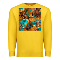 Lemon cowboy rodeo seamless pattern Premium Sweatshirt - BundleAndBundleShop
