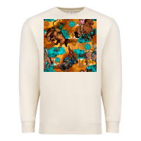 Sandshell cowboy rodeo seamless pattern Premium Sweatshirt - BundleAndBundleShop