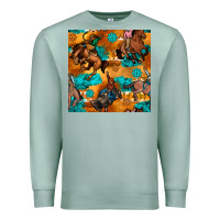 Seafoam cowboy rodeo seamless pattern Premium Sweatshirt - BundleAndBundleShop