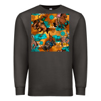 Smoke cowboy rodeo seamless pattern Premium Sweatshirt - BundleAndBundleShop