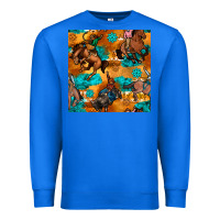 True Royal cowboy rodeo seamless pattern Premium Sweatshirt - BundleAndBundleShop