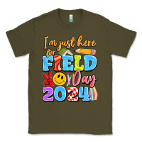 Army Green im just here for field day 2024 Classic Tee - Artiststas