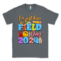 Charcoal Heather im just here for field day 2024 Classic Tee - Artiststas