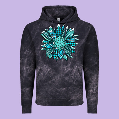 Winter Sunflower Vintage Hoodie Designed By Jasminsmagicworld