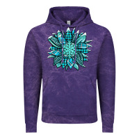 Cloud Purple winter sunflower Vintage Hoodie - Jasminsmagicworld