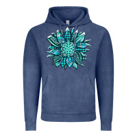 Vintage Denim winter sunflower Vintage Hoodie - Jasminsmagicworld
